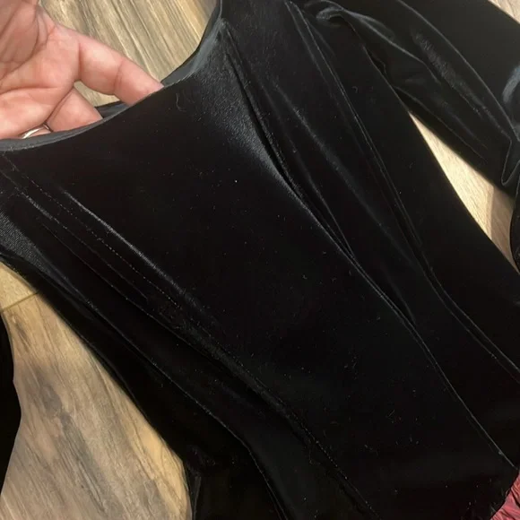 Jessica McClintock Vintage Velvet & Taffeta Gown Size 8 Victorian Cosplay Dress - Picture 8 of 16